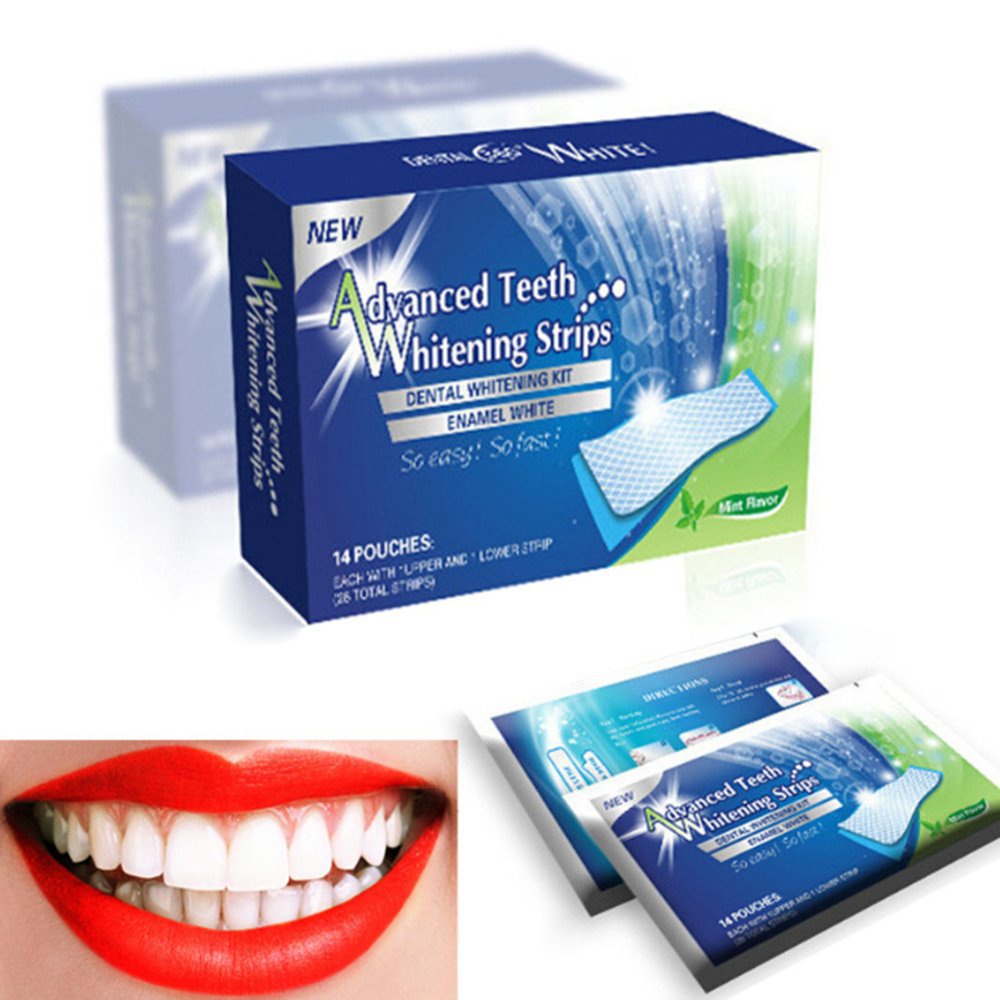 3d 凝膠牙齒美白帶白色牙齒牙科套件口腔衛生護理條, 用於假牙貼面牙醫 Seks pXKH