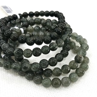 『晶鑽水晶』天然髮晶手鍊 綠兔毛 約6.5mm 淺綠 深綠 招財 加強自信心、果斷力 男生手鍊 女生手鍊