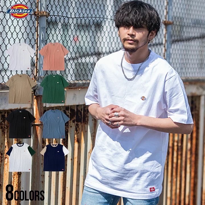 日本 日線 DICKIES 迪克斯 高磅數 電繡 小標 LOGO 經典 素面 短T 短袖 T-SHIRT T恤 正版