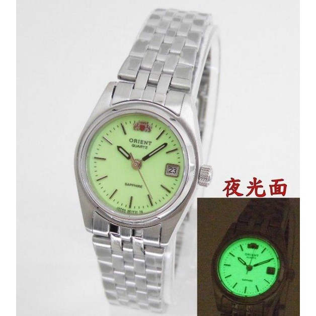 【 幸福媽咪 】ORIENT 日本 東方錶 全新原廠公司貨 藍寶石水晶日期錶 防水 女錶 SE71K31夜光