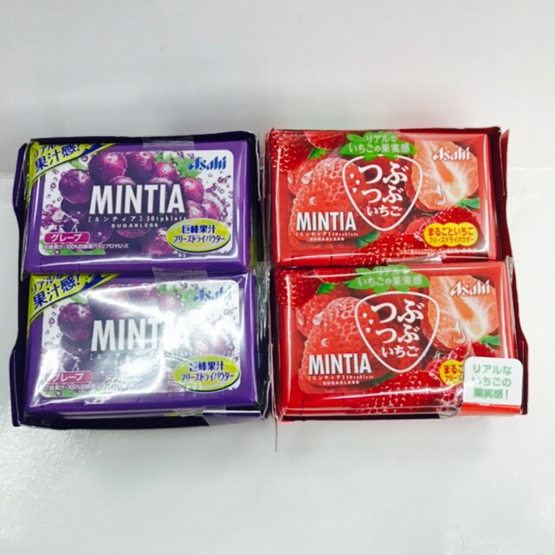 日本Asahi  MINTIA 口含錠  口含糖 草莓糖果 葡萄糖果