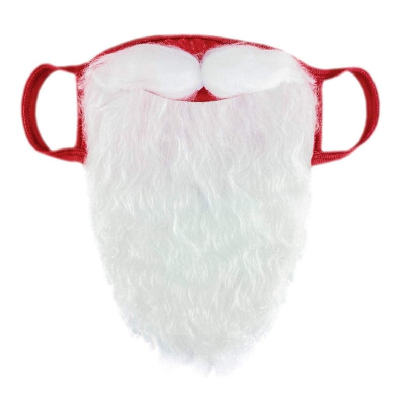 口罩式大鬍子 聖誕老人口罩鬍子新品面具搞怪裝扮白色聖誕口罩式鬍鬚防塵純棉面罩 角色扮演‎ 舞台劇 聖誕節 尾牙