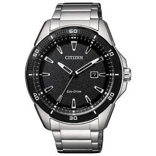 CITIZEN 星辰錶 時尚潮流光動能不鏽鋼錶帶腕錶(AW1588-57E)45mm