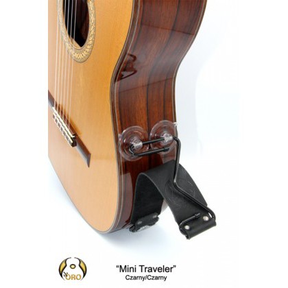 加拿大 DE ORO 吉他演奏支撐架 Mini Traveler 旅行吉他專用 手工皮製 不鏽鋼 腳托【他,在旅行】