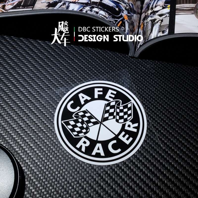 【現貨】英國 Ace Cafe London 復古 個性標志 摩托車貼紙 防水反光貼花18