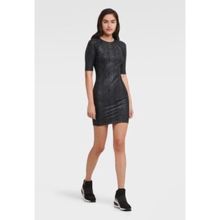 【DKNY】蛇紋洋裝（黑色、XS號*1）