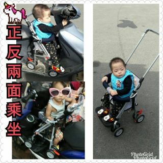 推把高超輕便旅行外嬰兒手推車，機車椅手推車、車重3公斤好攜帶，推把加高、帶寶寶外出坐公車，搭捷運輕巧超方便喔
