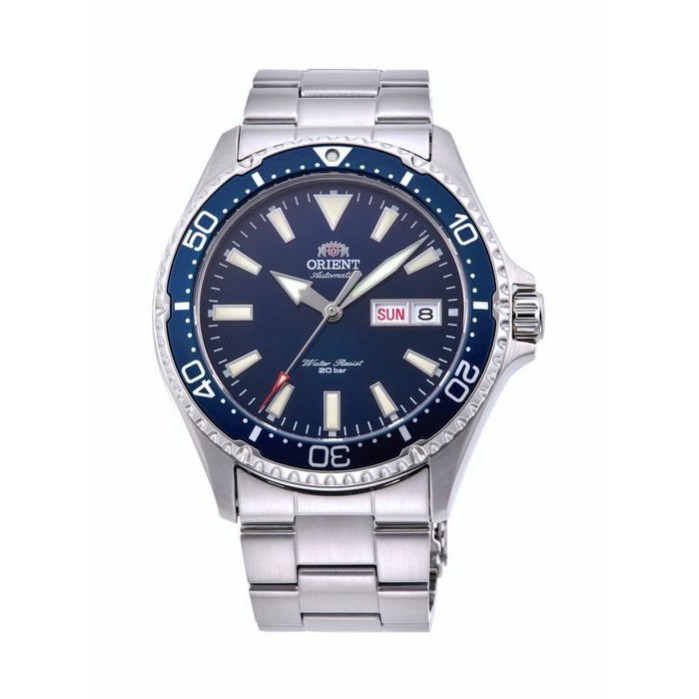 ORIENT WATCH 東方寶藍水鬼藍寶石鏡面200M自動機械腕錶 型號：RA-AA0002L