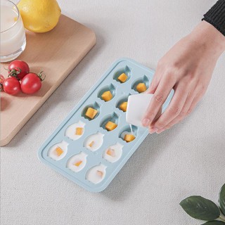 [Hare.D]造型製冰盒(15格) 家用 冰箱 冰盒 DIY 冰格 製冰盒 冰塊儲存盒 冰塊盒 檸檬磚 水果磚 小冰塊