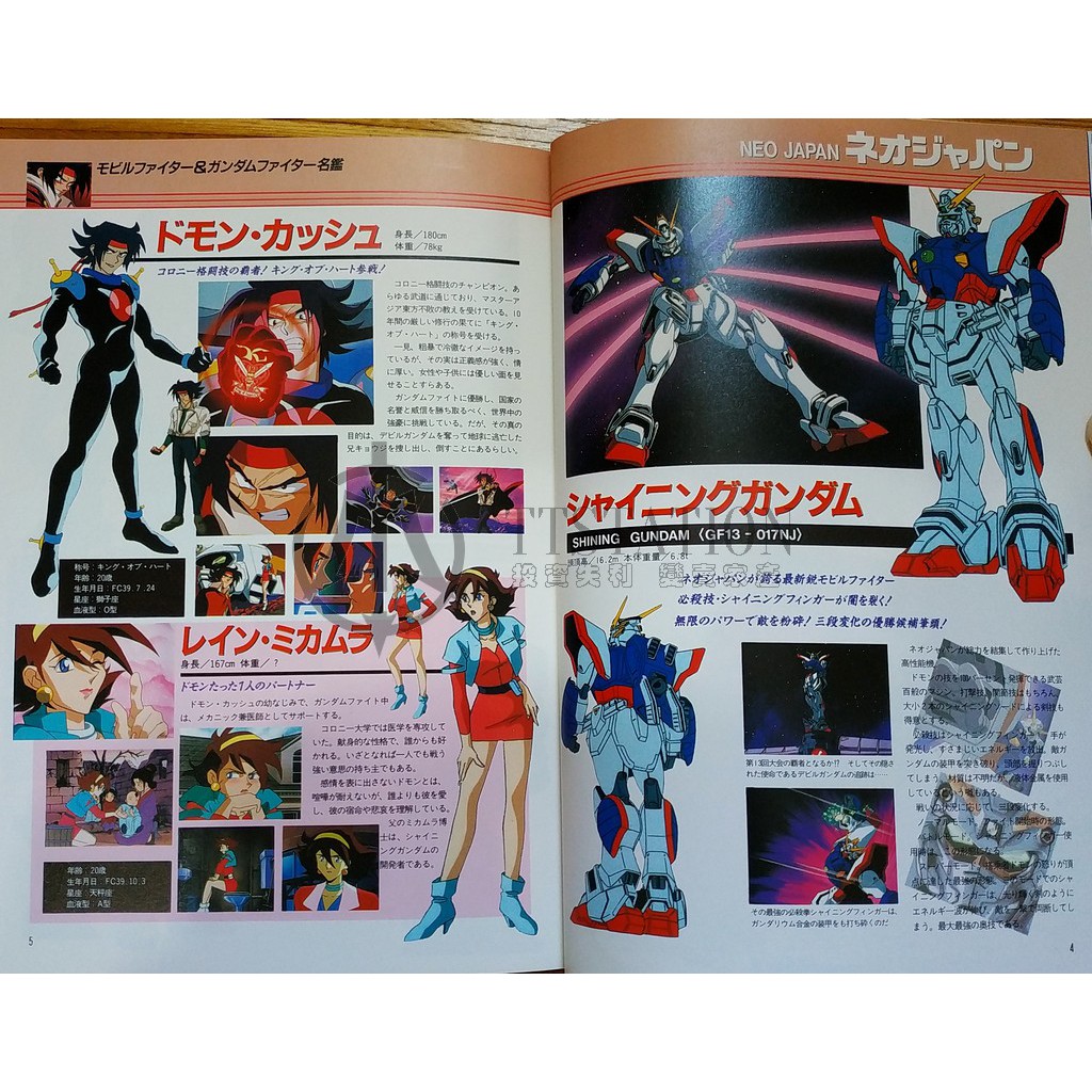 機動武鬥傳g鋼彈gundam Fight Hand Book 機動武闘伝gガンダム多門東方不敗 蝦皮購物