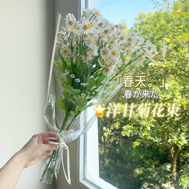 可愛洋甘菊❤️小雛菊 小菊花 仿真植物 假花 假植物 盆栽造景