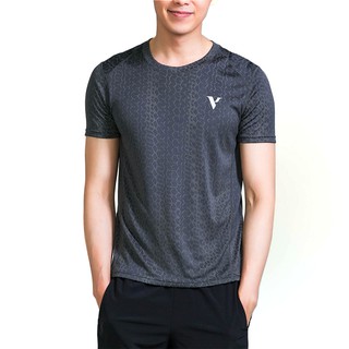 【VOUX】男Elite Runner Flash緹花T恤-(藍/淺灰/石墨灰M-XL)
