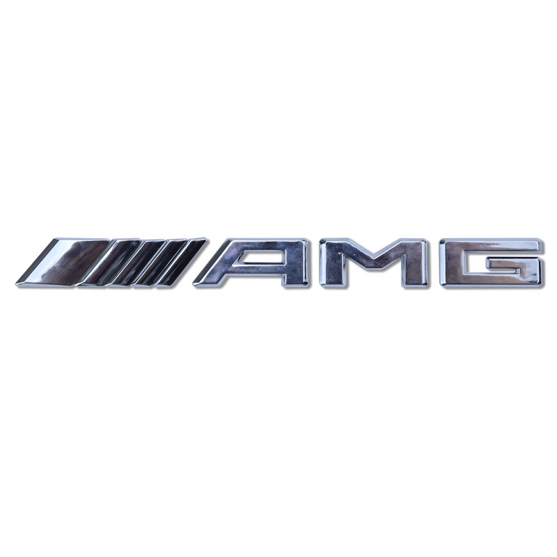 【新車界】適用M-Benz 賓士 amg字標車身貼c級e級c200 e300l車標標誌後尾標尾門標貼