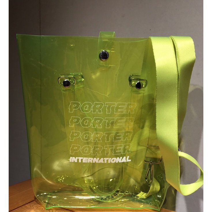 Porter防水透明手提側背包 蝦皮購物