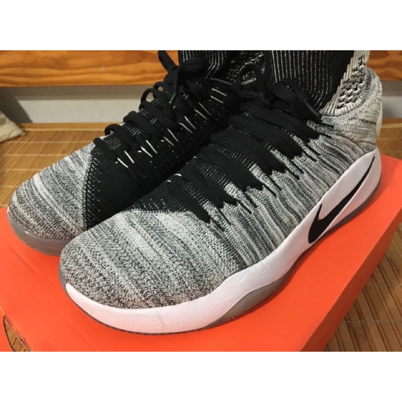 Hyperdunk fk 2016 Flyknit us11 黑白 高筒籃球鞋