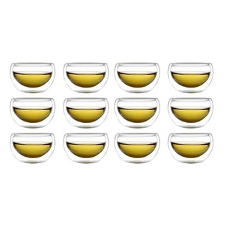 原價780特價 手工耐熱雙層隔熱玻璃杯50ml/12入盒裝 品茶杯 酒杯 花茶杯 咖啡杯 蛋形杯 百年老店