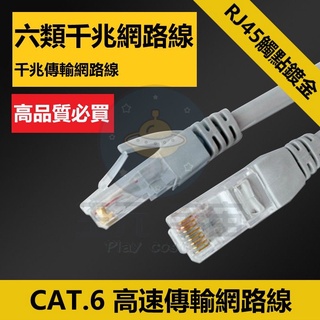 CAT.6 高速網路線 1米 2米 3米 5米 10米 六類網路線 RJ45網路線 充膠式 千兆網路線 ADSL光纖