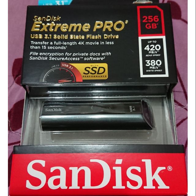 SanDisk CZ880 Extreme Pro USB 3.1 128G 256G 固態隨身碟 公司貨 終生保固