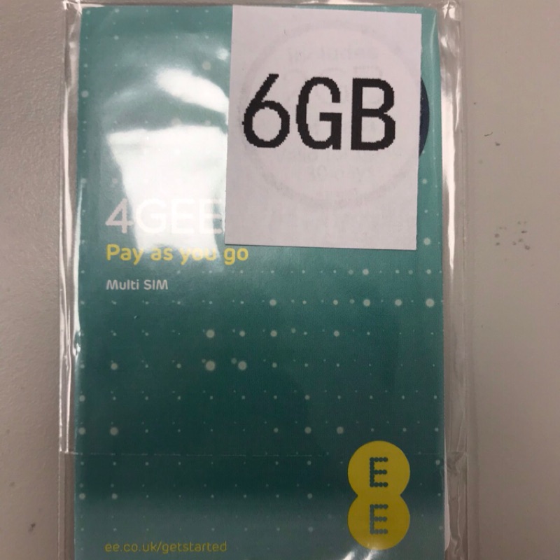 EE電信 歐洲上網卡（含瑞士） 6GB