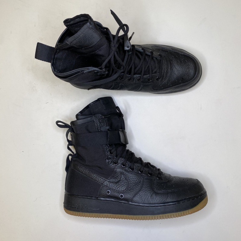 絕版品真皮/Nike Special Field Air Force I Mid Af1 SF1/籃球鞋/黑