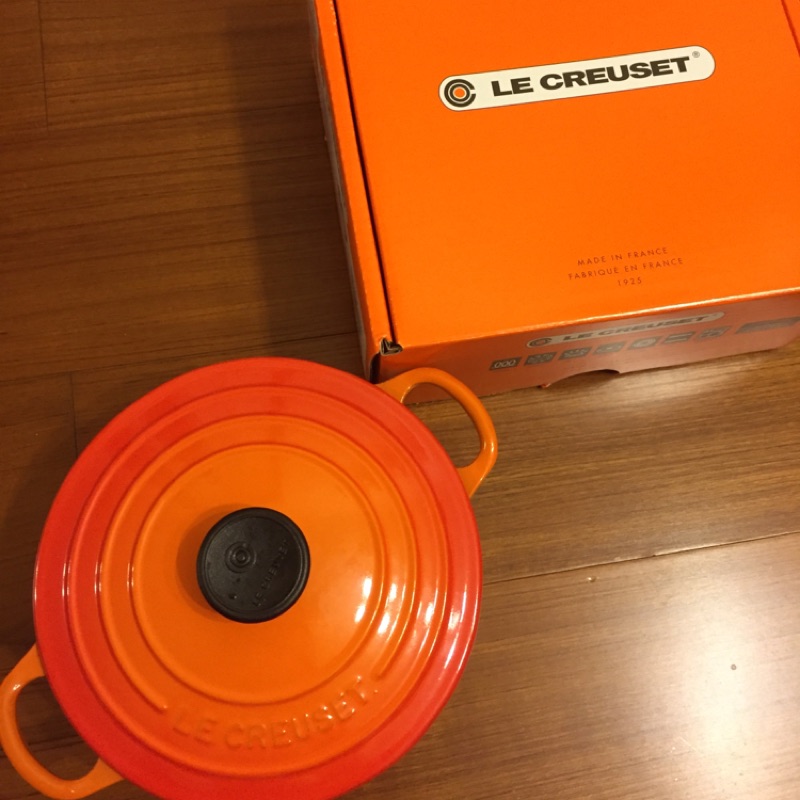 Le Creuset 鑄鐵鍋 18cm 1.8L 烈焰橘 lc鍋