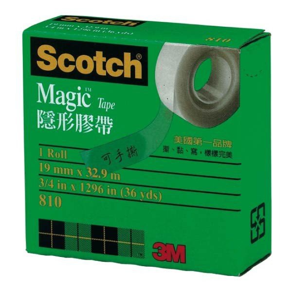 3M Scotch 810-3／4 隱形膠帶