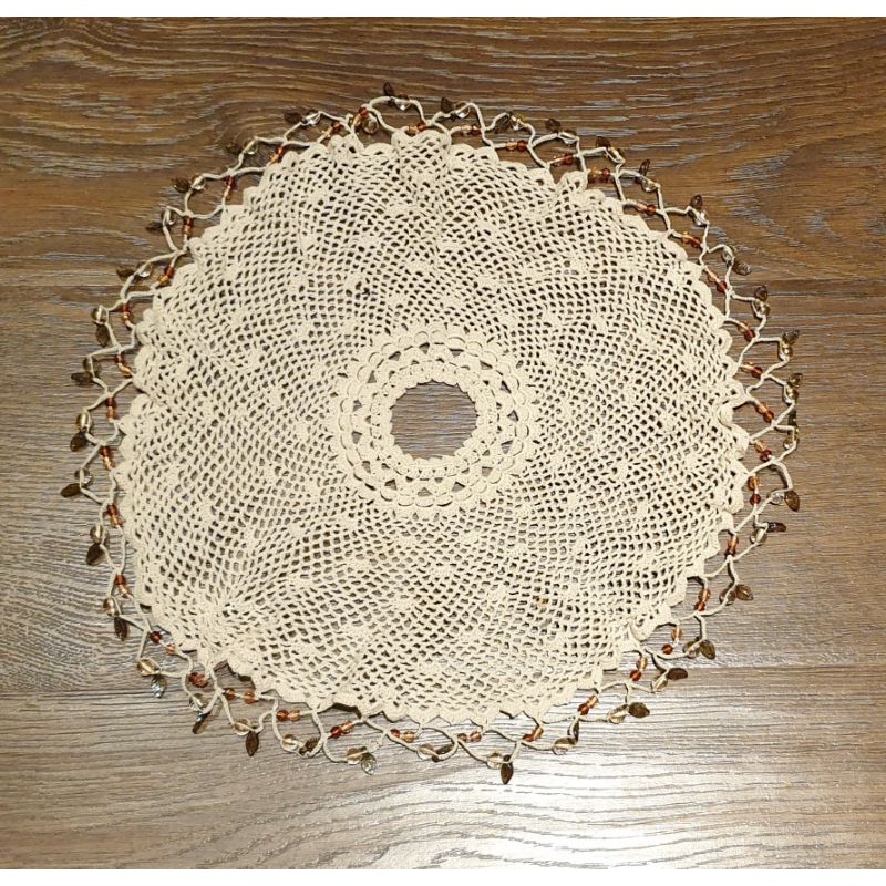 【便宜出清】歐洲 美式 鄉村 古典 針織 鉤針 蕾絲 桌布 防塵 蓋巾 電鍋 鍋蓋 串珠 細緻 很美