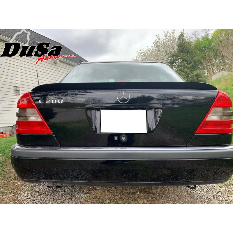 《DUSA》賓士 Benz C系列 W202 四門 PDL 尾翼 後擾流 全新PUF軟性材質 黑色素材未烤漆