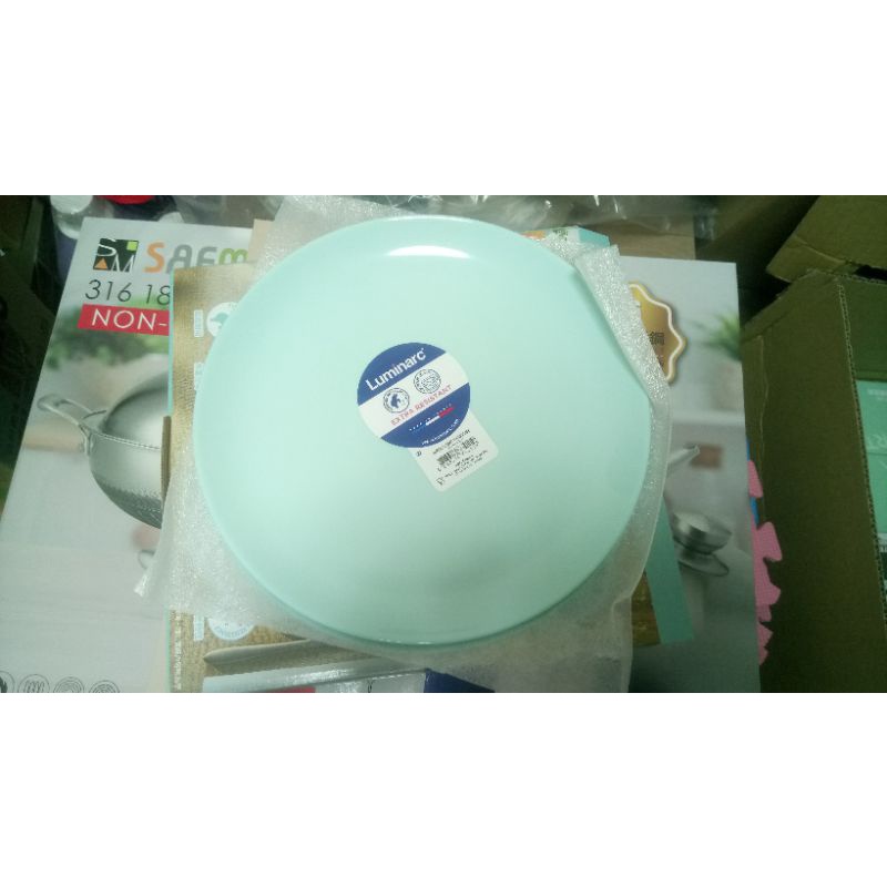 [全新] Luminarc餐盤 圓盤 盤子 乙組(2入) 法國樂美雅 Tiffany Blue 蒂芙尼藍 湖水綠