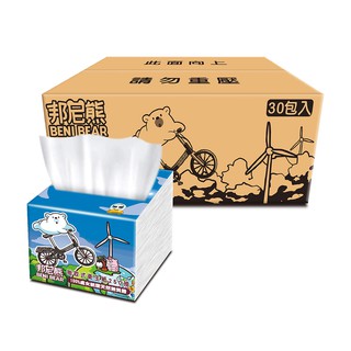 Benibear 邦尼熊 抽取式衛生紙-腳踏車版(250抽x72包/箱) 廠商直送