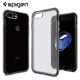 SGP Spigen iPhone 7 Plus Neo Hybrid Crystal 雙件式透明背蓋邊框手機殼 曜石黑