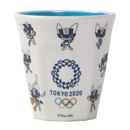 東京奧運 吉祥物 漱口杯茶杯 藍色 東奧 紀念品週邊官方商品 預估商品到貨需3週