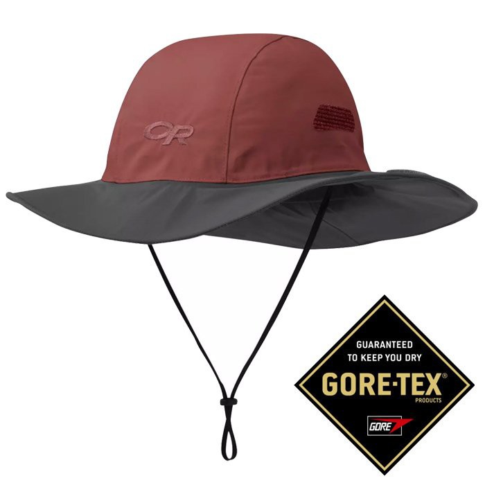 【Outdoor Research】 OR243505-1682 GTX 大盤帽 Gore-tex 圓盤帽 暗紅/灰