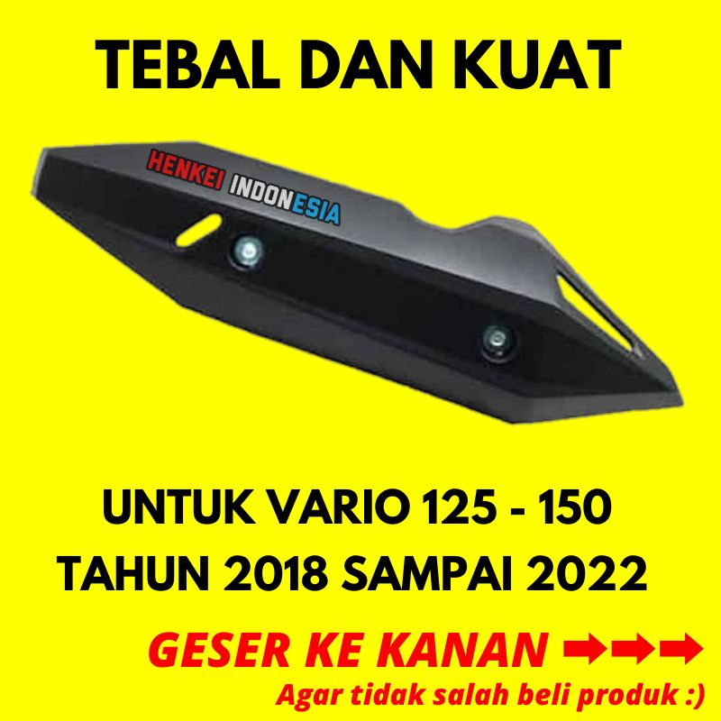Vario 125 摩托車排氣罩 New Vario 150 新年 2018 2019 2020 2021 2022
