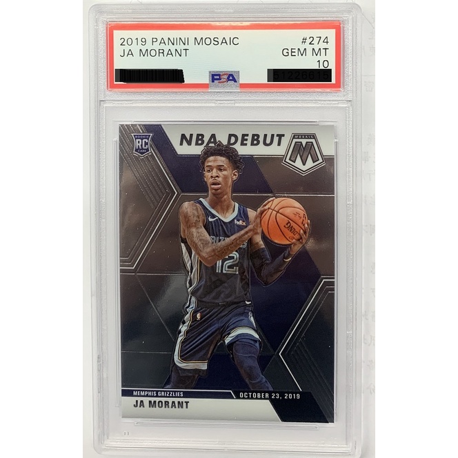 NBA 2019 Panini Mosaic Debut Ja Morant 馬賽克新人年RC鑑定卡PSA10