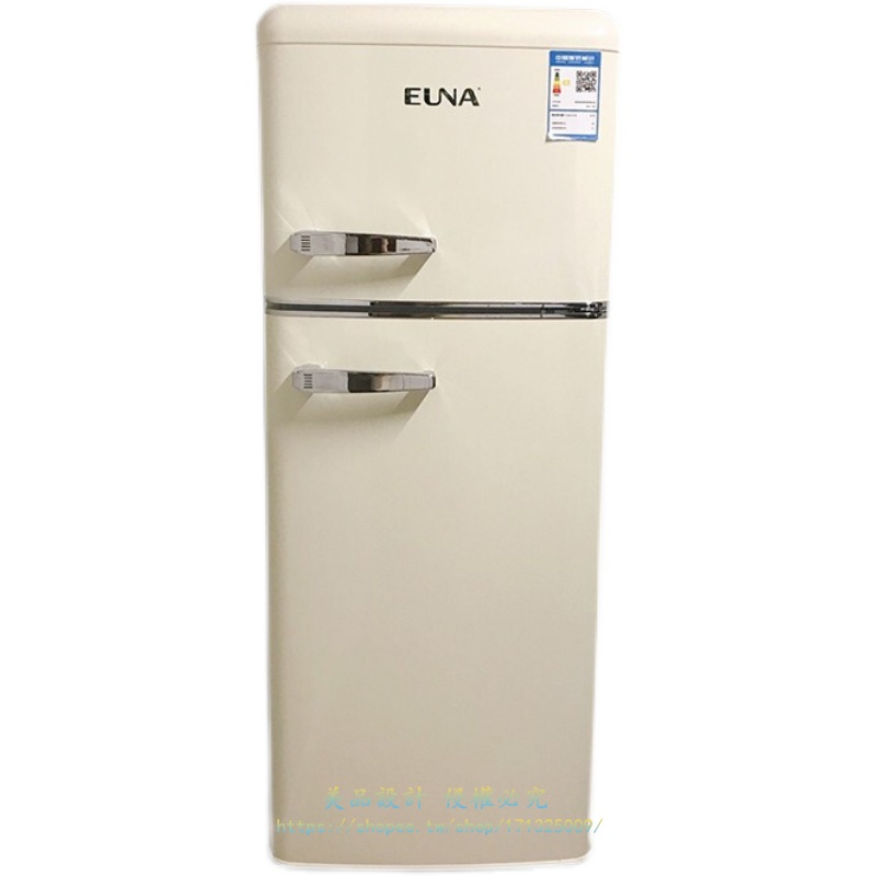 EUNA/優諾 BCD-113R復古冰箱美式冷藏冷凍雙門小型家用公寓電冰箱【可用110V電壓】