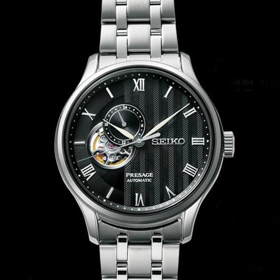 Seiko 精工錶presage 開芯羅馬小鏤空機械錶 銀x黑 4r39 00w0d Ssa377j1 41 8mm 蝦皮購物
