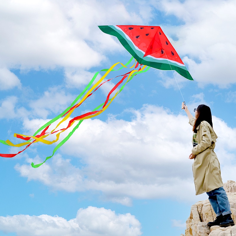 空中舞者 風箏 兒童 微風 易飛 創意 西瓜 高端 風箏 新款 新式 風箏 網紅 創意風箏 兒童風箏