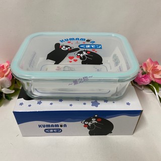 ～薰之物～ 熊本熊 KUMAMON R-500-1K 密扣式 玻璃保鮮盒 玻璃餐盒 便當盒 保鮮盒 耐熱玻璃餐盒 餐盒