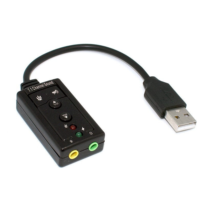 USB7.1 聲道音效卡 10CM 音效卡