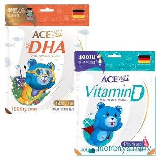 ACE 維他命D軟糖 DHA 機能Q軟糖 (14顆/42g) SUPER KIDS 兒童軟糖