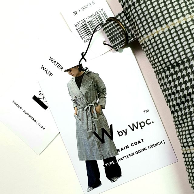 開發票🇯🇵日本 wpc 雨衣 雙排扣 千鳥格 風衣型 愛的迫降 尹世莉style 防風 防雨 時尚穿搭 英倫 適用