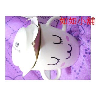 微笑羊杯匙組 馬克杯 咖啡杯 雙耳附湯匙