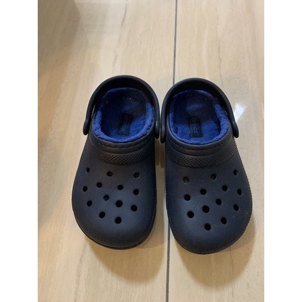 Crocs 卡駱馳 內刷毛 保暖 童鞋 二手