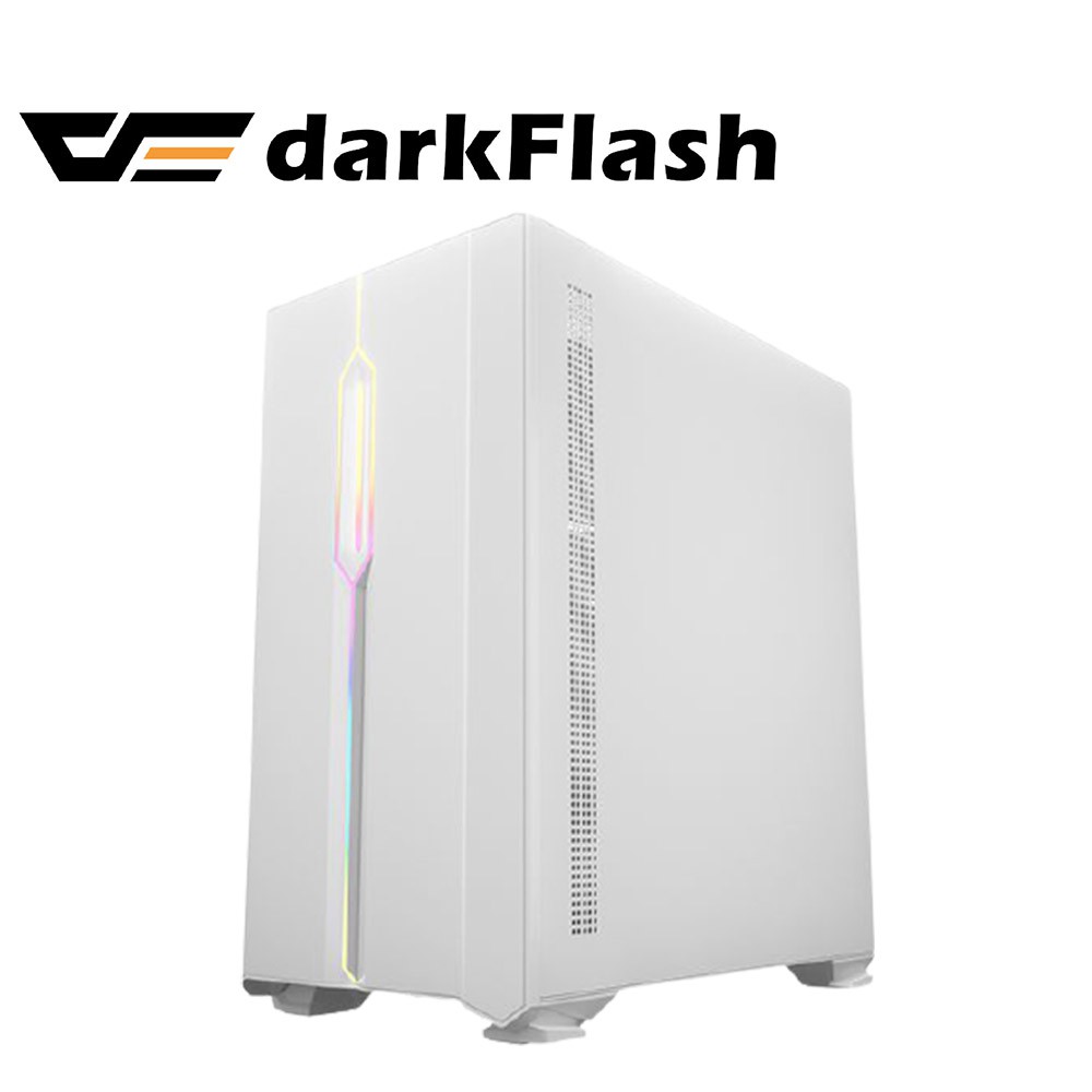 darkFlash DLM23 M-ATX 電腦機殼/機箱(前面板5V 3PIN A.RGB燈條)-白 現貨 廠商直送