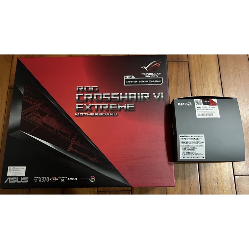 ASUS ROG X370 + AMD R7 2700 含風扇