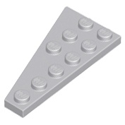 LEGO 樂高 淺灰色 楔形薄板 右邊 Wedge, Plate 6 x 3 Right 6x3 54383