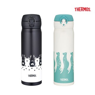 THERMOS 膳魔師 超輕量 翻轉貓狗 翻轉熊鹿 真空彈蓋保溫瓶 500ML JNL-500 保溫杯 0.5L