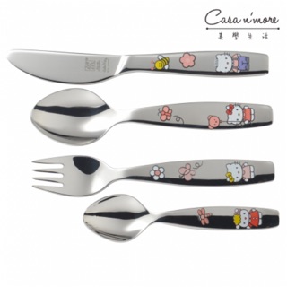 【Zwilling 德國雙人牌】Hello Kitty 兒童餐具4件組 餐刀 叉子 湯匙（知名不鏽鋼）