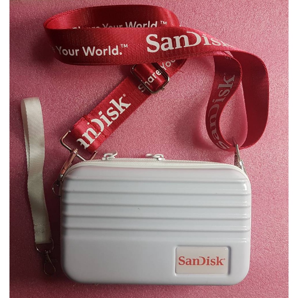 SANDISK 防震防水 ABS 硬殼 3C 旅行收納包 行動硬碟 防震包